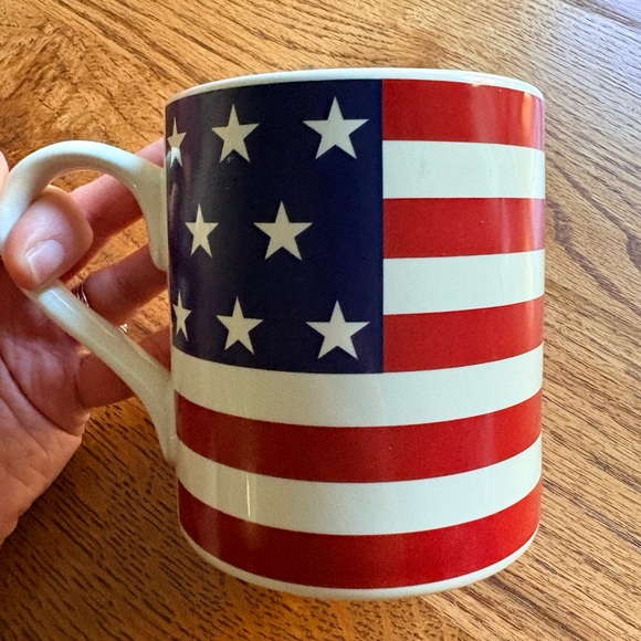 Vintage Ralph Lauren Hamptons Flag Coffee Mug - Red, White & Blue, USA, American - Picture 7 of 9